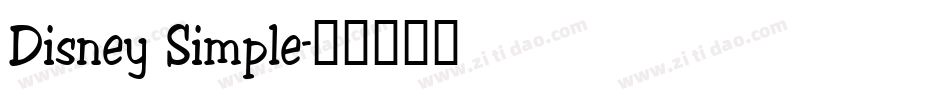 Disney Simple字体转换